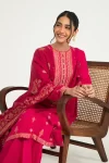 Cross Stitch Majestic Charm-B-3Pc Cotton Jacquard Suit- WHat U Wear