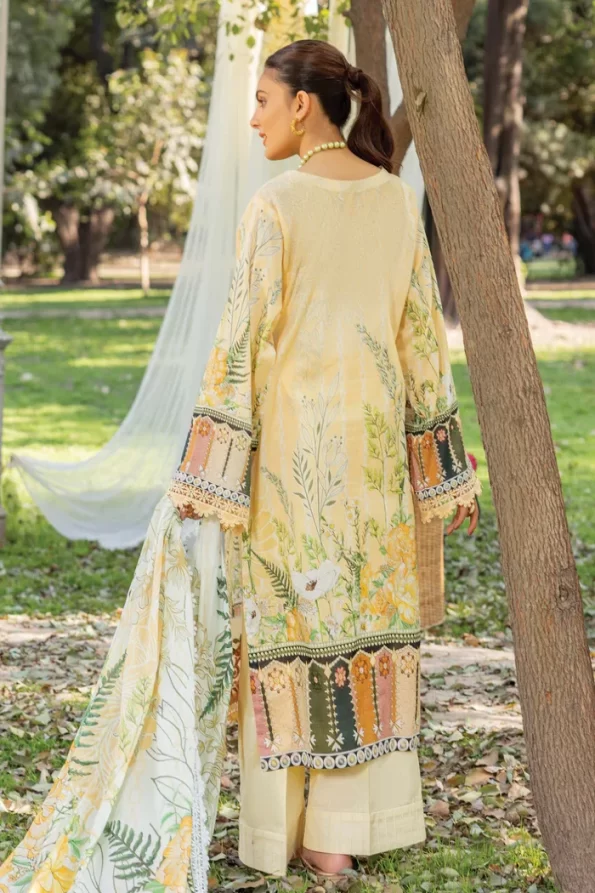 Adans Libas Summerkari 2 Embroidered Lawn Unstitched 3pcs- What U Wear