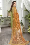 Adan’s Libas Amira Emb. Hand Embellished Organza Semi Stitched 3pcs- What U Wear