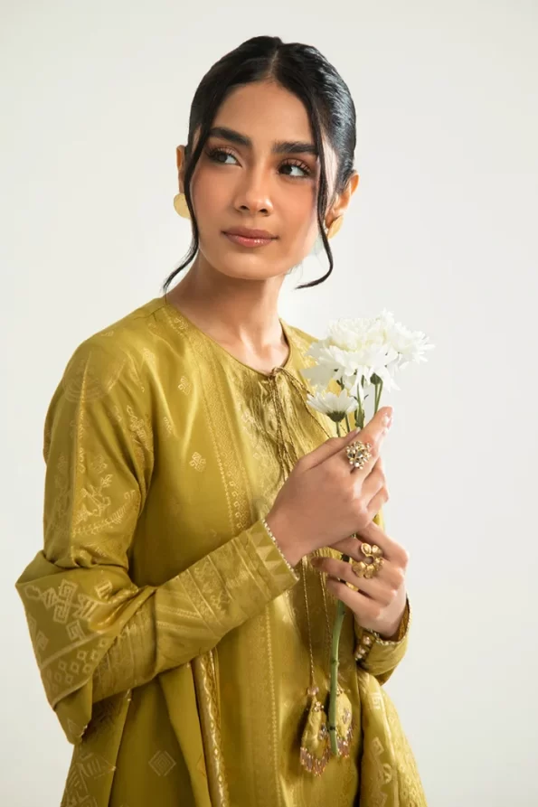 Cross Stitch Ethnic Era-B-3Pc Cotton Jacquard Suit- What U Wear