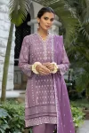 Luckhnowi Unstitched Embroidered Lawn 3pcs- What U Wear