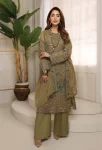 Adan Libas Wisteria Embroidered Unstitched 3Pcs- What U Wear