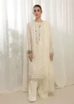 Mahiz Embroidered Semi Stitched Chiffon 3Pcs- What U Wear