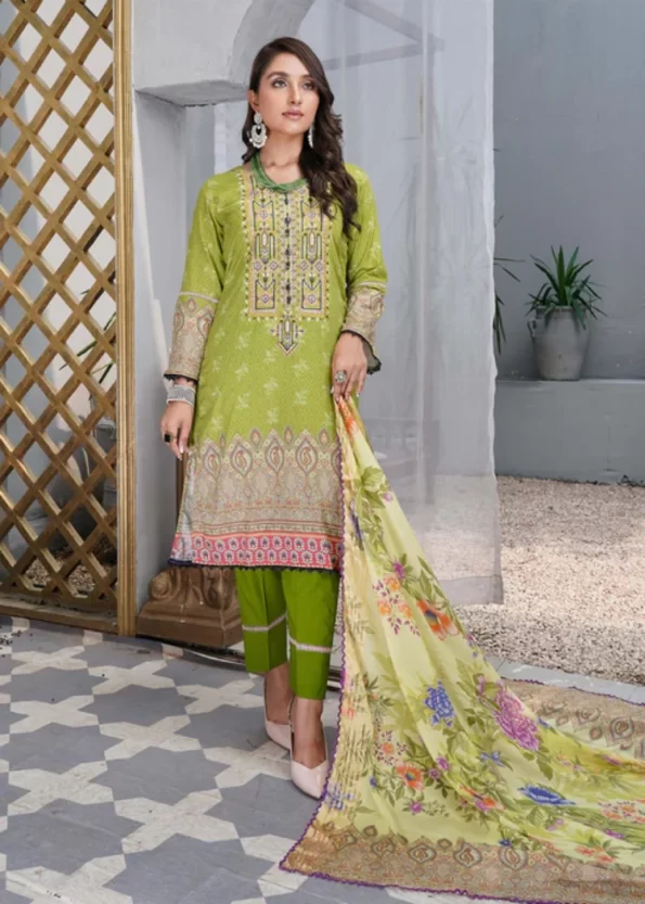 Gul Bahaar Vol-01 Embroidered Lawn 3Pcs- What U Wear (10)