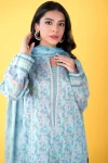 Zeen Stitched 3 Piece Printed Lawn- What U Wear