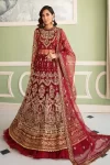 Afrozeh Luxury Embroidered Net Wedding Formals-Norah- What U Wear