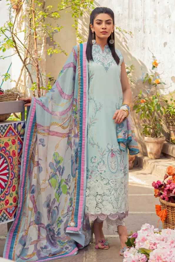 Mushq Luxury Un-Stitched 3pcs- SERENA- What U Wear