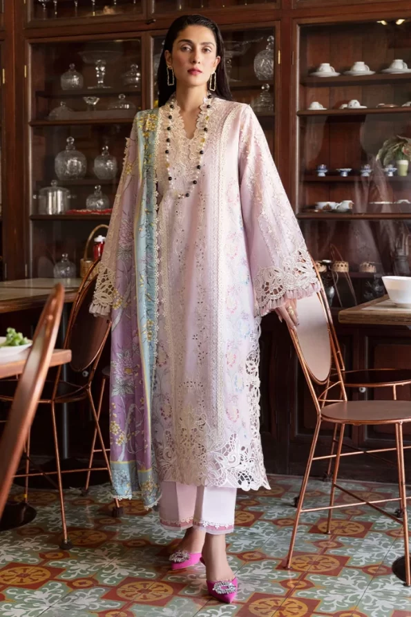 Mushq Luxury Un-Stitched 3pcs- AMARA- What U Wear