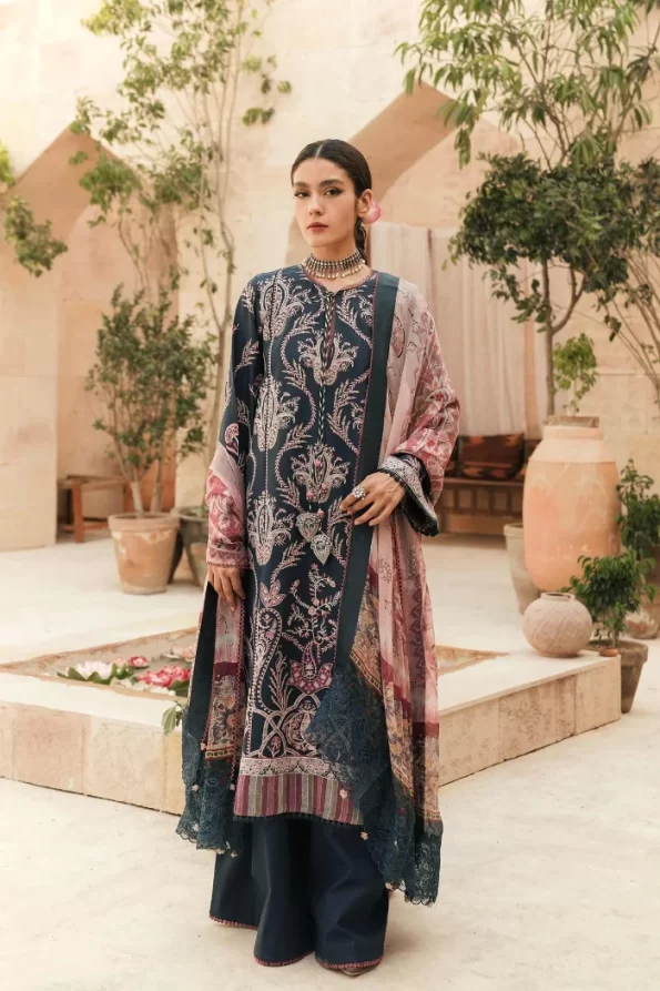 Zara Shahjahan Luxury Embroidered Lawn-SHAHAY- What U Wear