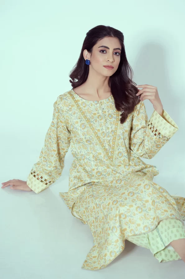 Zeen Stitched 2 Piece Printed Lawn Suit- What U Wear