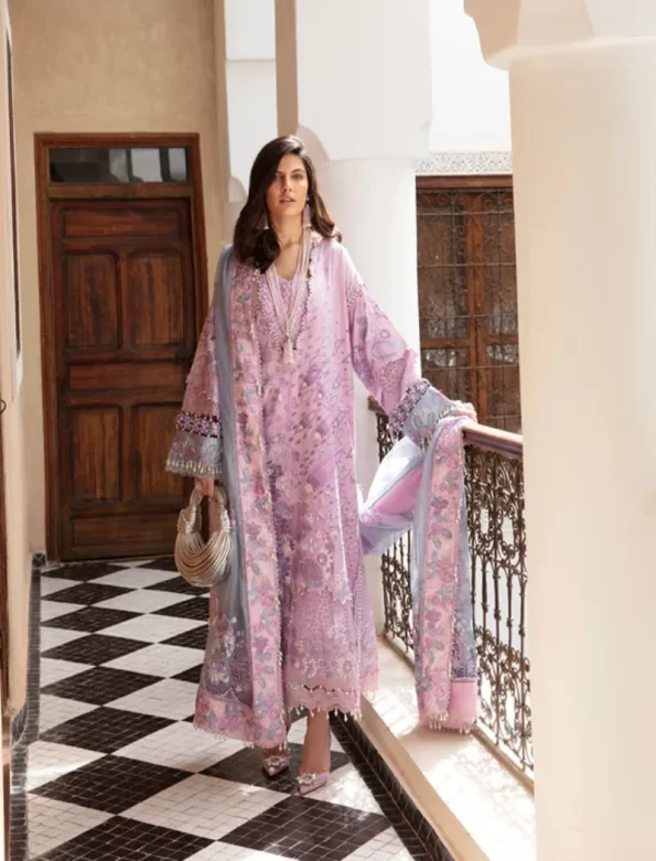Republic Womenswear -Amaani Luxury Lawn-Fatine-D2-B- What U Wear