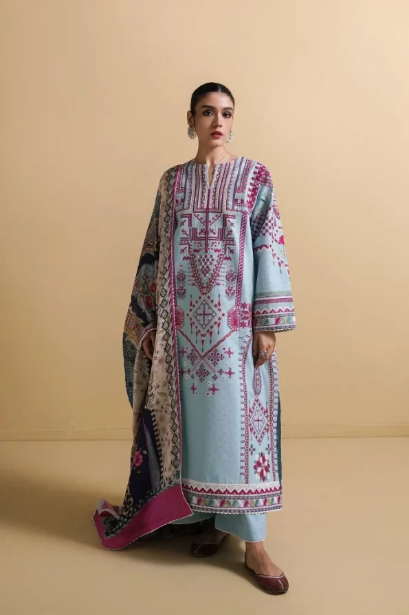 Zara Shahjahan Luxury Embroidered Lawn-CHAANDI-A- What U Wear