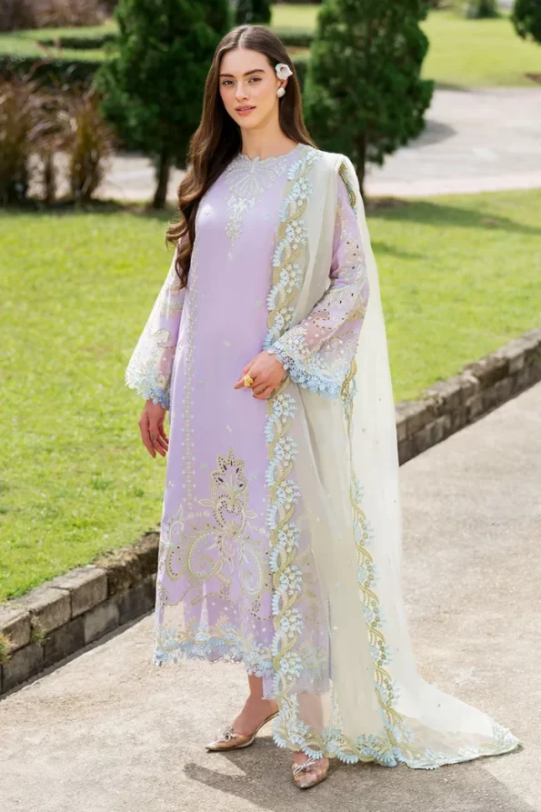 Mushq La Toscana Luxury Stitched- SNOW ORCHID- What U Wear