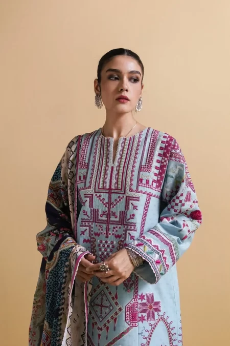 Zara Shahjahan Luxury Embroidered Lawn-CHAANDI-A- What U Wear