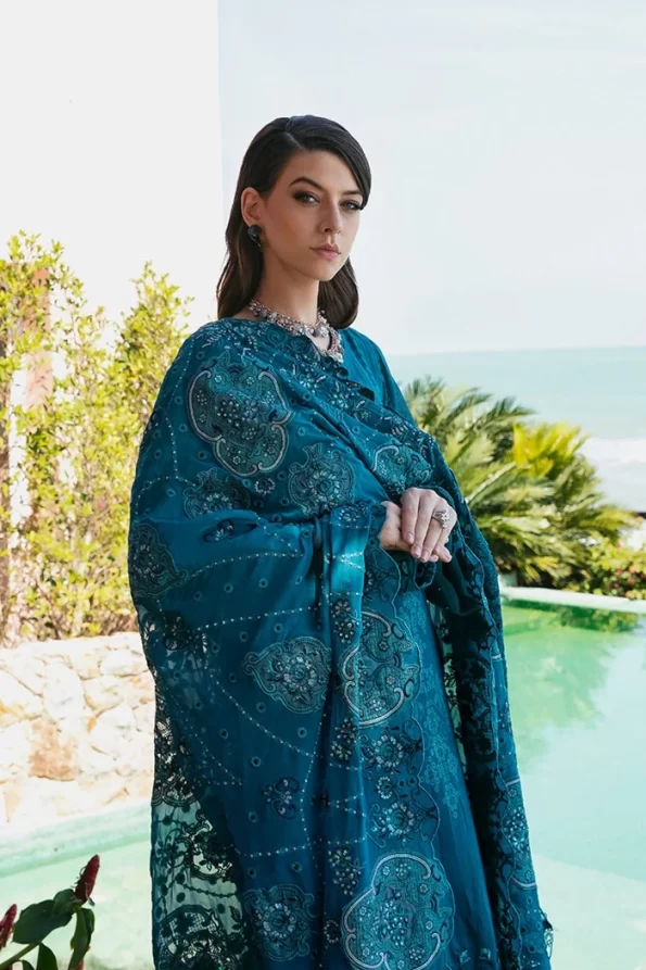 Nureh Maya Swiss Embroidered Lawn 3pcs- What U Wear