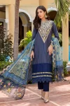 Azure Luxury Lawn Jacquard 3Pcs- What U Wear