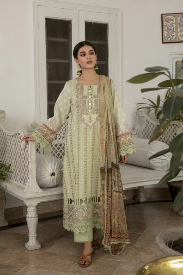 Aabyaan Afsaneh Unstitched Luxury Lawn 3pcs- What U Wear