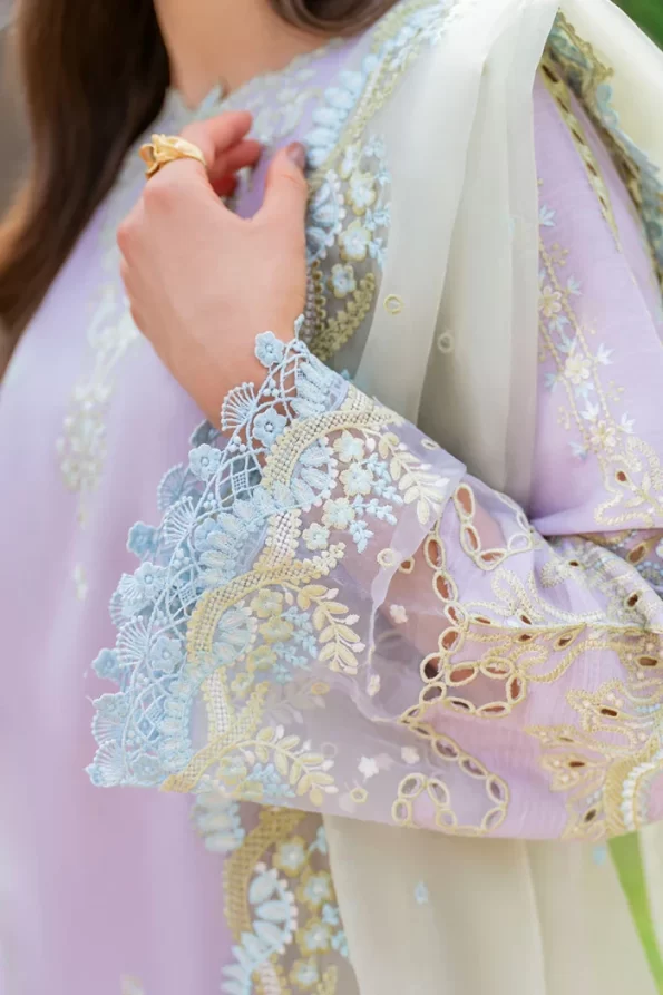 Mushq La Toscana Luxury Stitched- SNOW ORCHID- What U Wear