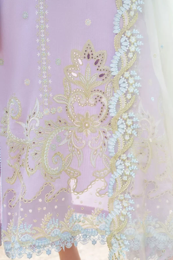 Mushq La Toscana Luxury Stitched- SNOW ORCHID- What U Wear