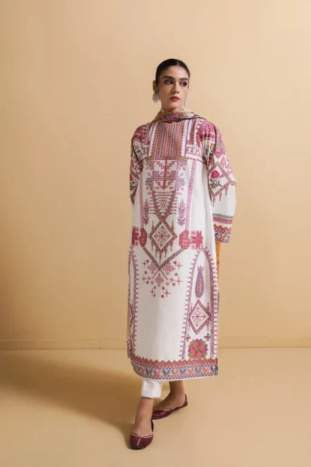Zara Shahjahan Luxury Embroidered Lawn-CHAANDI-B- What U Wear