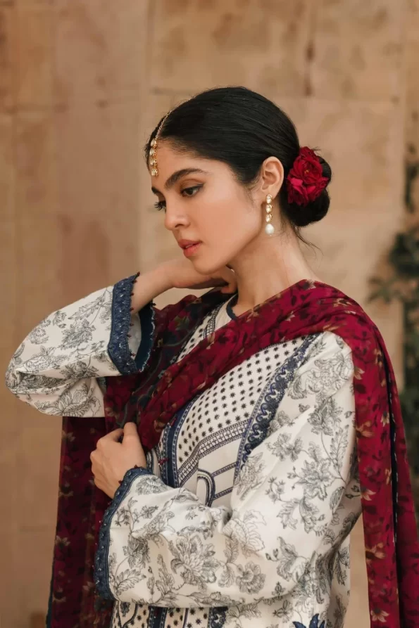 Zara Shahjahan Luxury Embroidered Lawn-MEER- What U Wear