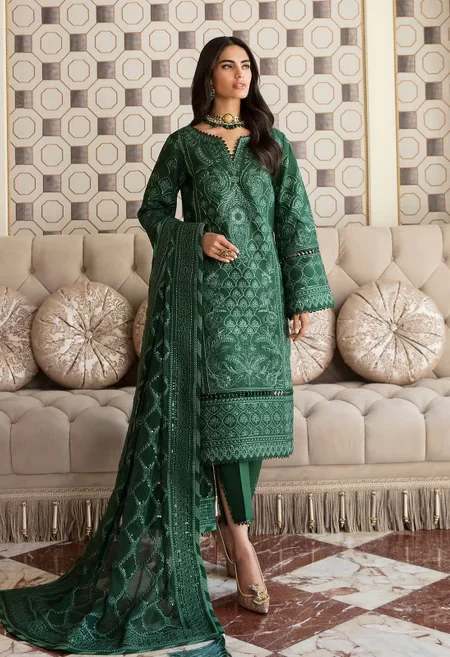 Gulaal Luxury Lawn Embroidered Unstitched 3pcs- What U Wear
