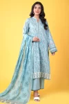 Zeen Stitched 3 Piece Printed Lawn- What U Wear