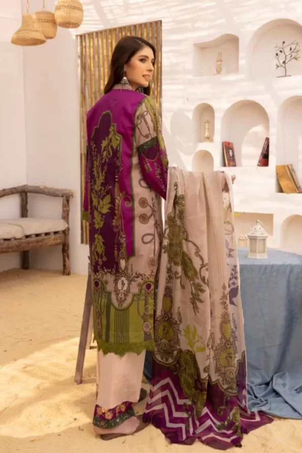 Johra Sahil Embroidered Digital Printed Lawn Unstitched 3pcs- What U Wear