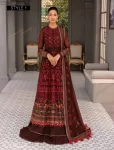 XENIA Fromals ESMEE- Embroidered Chiffon Unstitched 3Pc- What U Wear