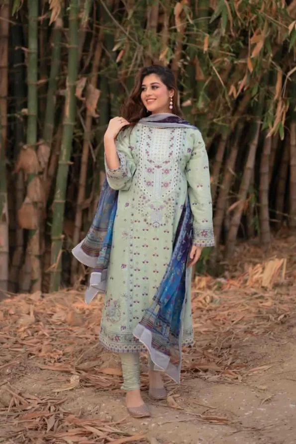 Zara Shahjahan Luxury Embroidered Lawn-ERAJ-B- What U Wear