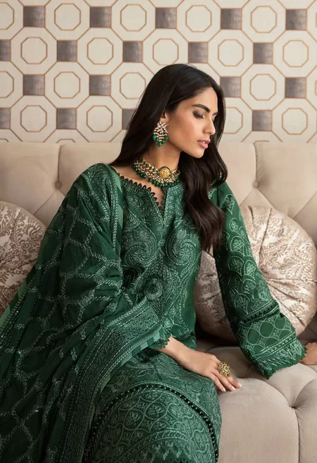 Gulaal Luxury Lawn Embroidered Unstitched 3pcs- What U Wear