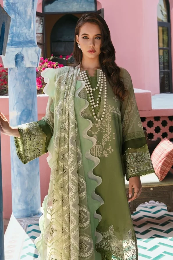 Nureh Maya Swiss Embroidered Lawn 3pcs- What U Wear