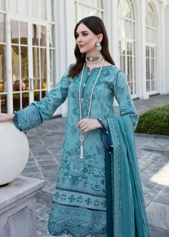 Gulaal Luxury Lawn Embroidered Unstitched 3pcs- What U Wear