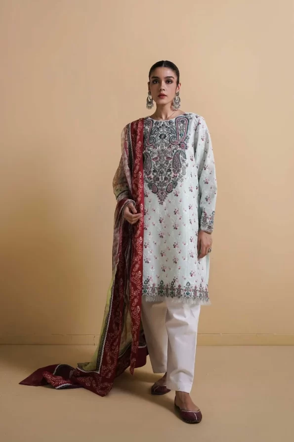 Zara Shahjahan Luxury Embroidered Lawn-ZEEBA-A- What U Wear
