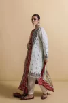 Zara Shahjahan Luxury Embroidered Lawn-ZEEBA-A- What U Wear