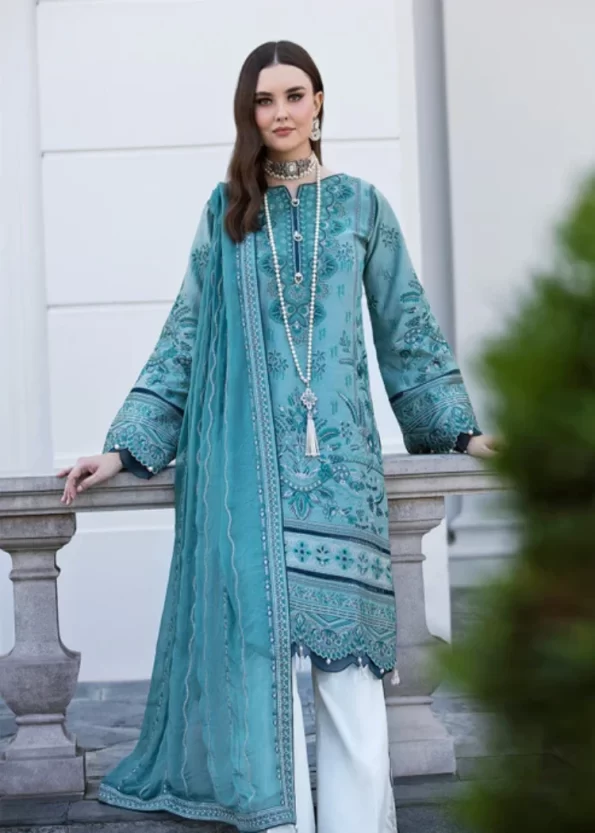 Gulaal Luxury Lawn Embroidered Unstitched 3pcs- What U Wear