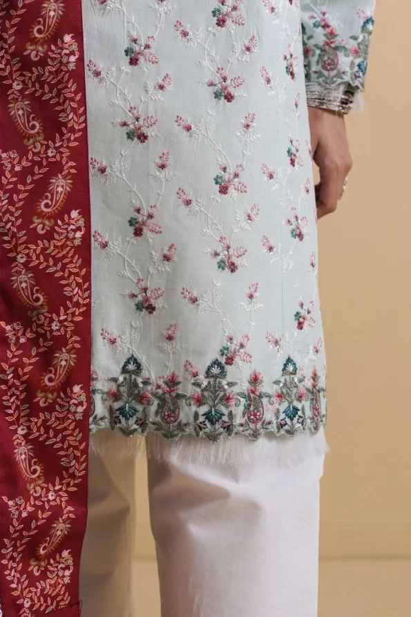 Zara Shahjahan Luxury Embroidered Lawn-ZEEBA-A- What U Wear