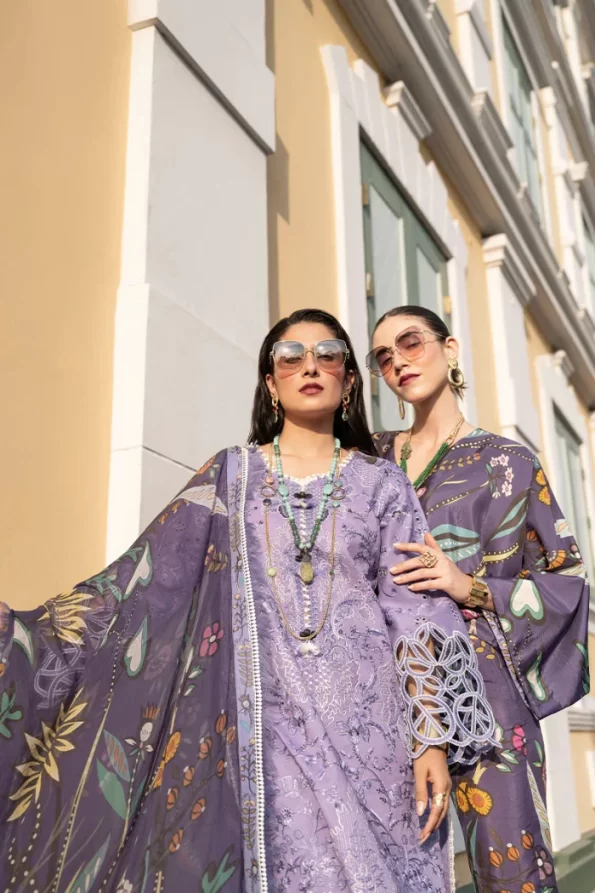 Mushq Luxury Un-Stitched 3pcs- ARIYA- What U Wear