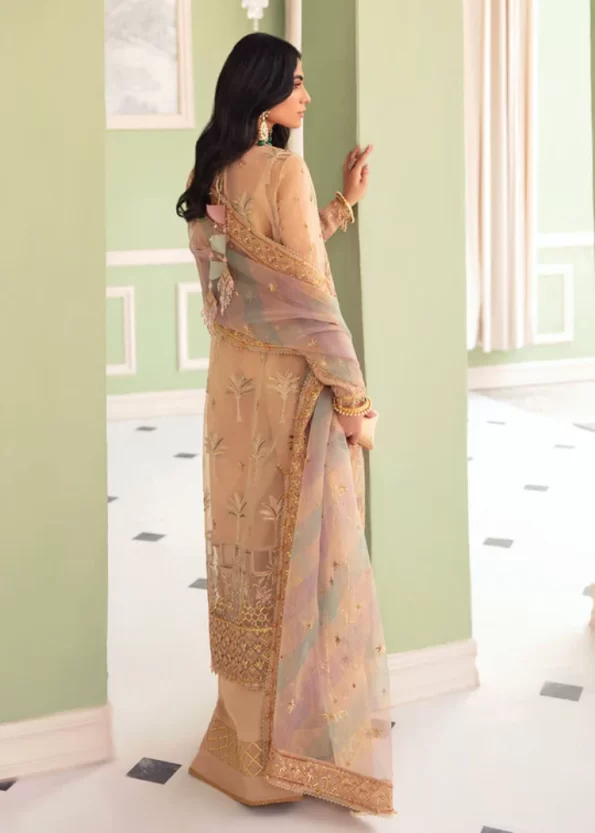 Afrozeh Luxury Embroidered Organza 3pcs-CELESTE- What U Wear