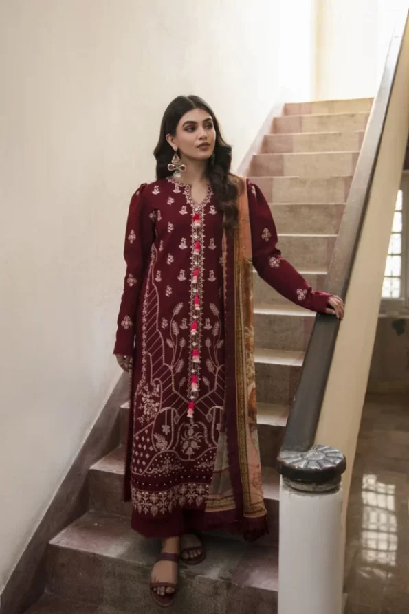 Aabyaan Afsaneh Unstitched Luxury Lawn 3pcs- What U Wear