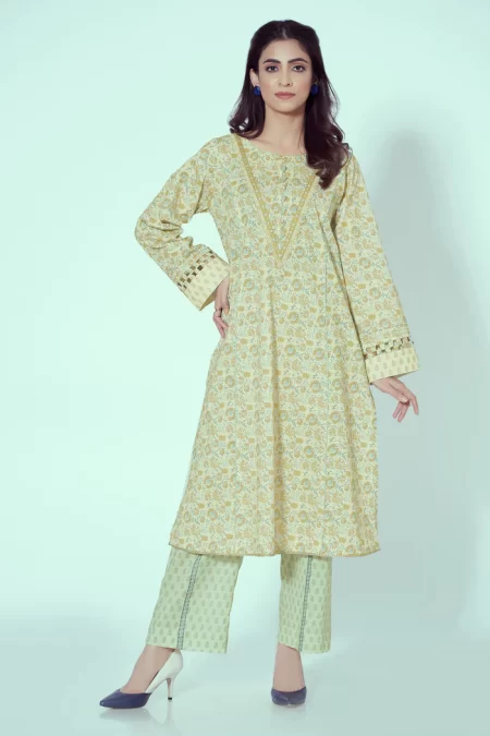 Zeen Stitched 2 Piece Printed Lawn Suit- What U Wear