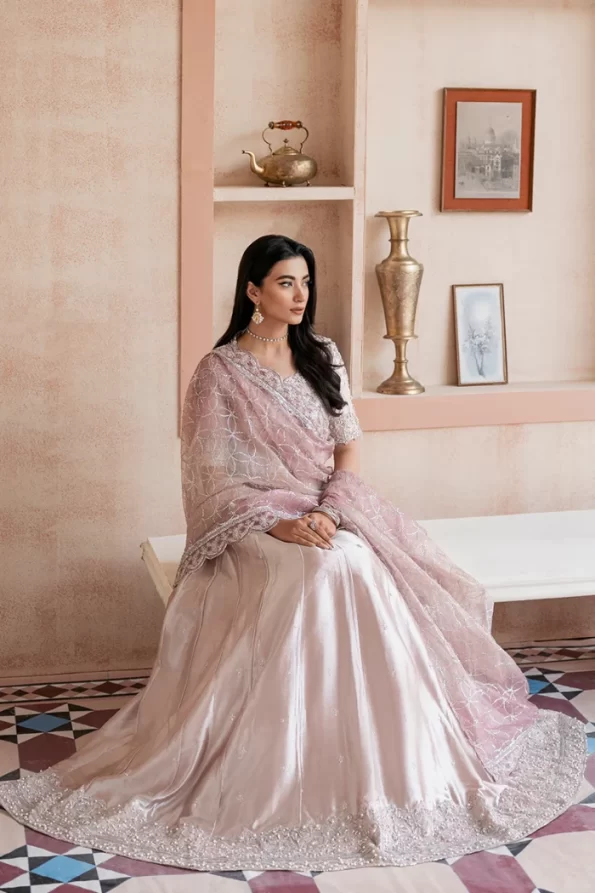 Mushq ZOHREH Luxury Stitched Gown-01- What U Wear