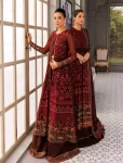 XENIA Fromals ESMEE- Embroidered Chiffon Unstitched 3Pc- What U Wear