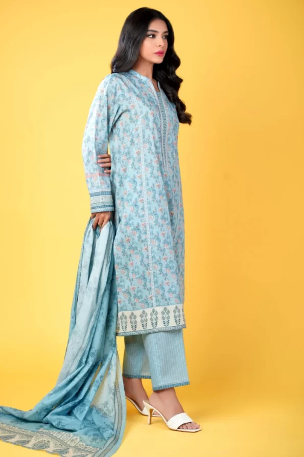 Zeen Stitched 3 Piece Printed Lawn- What U Wear