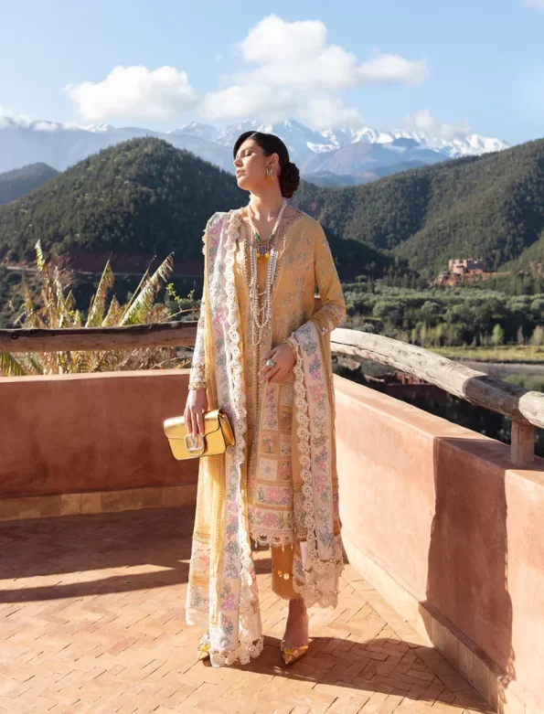 Republic Womenswear -Amaani Luxury Lawn-Aleah-D8-A- What U Wear