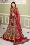 Afrozeh Luxury Embroidered Net Wedding Formals-Norah- What U Wear