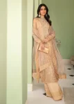 Afrozeh Luxury Embroidered Organza 3pcs-CELESTE- What U Wear