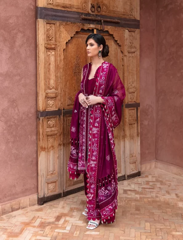 Republic Womenswear -Amaani Luxury Lawn-Aleah-D8-B- What U Wear
