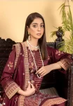 Manizay Zarlish Unstiched 3Pcs-01- What U Wear