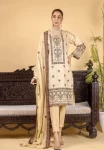 Manizay Zarlish Unstiched 3Pcs-01- What U Wear